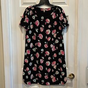 JUICY COUTURE Floral Short Sleeve Slip Dress